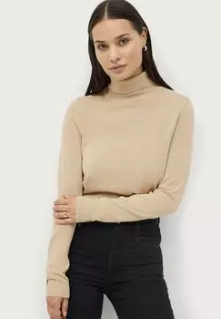 Свитер Clara Rollerneck Ellos Collection, бежевый