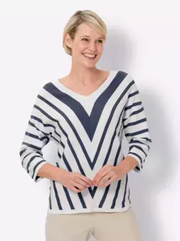 Свитер Classic Basics с V-образным вырезом "V-Pulover", синий