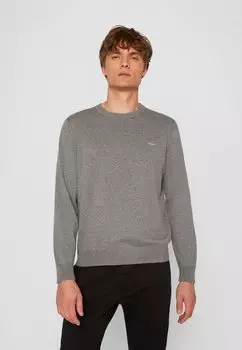 Свитер CLASSIC C NECK GANT, темно-серый меланж