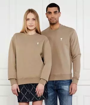 Свитер Classic fit Ami Paris, зеленый