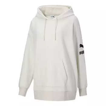 Свитер classics fleece lined stay warm athleisure casual sports hoodie white Puma, белый