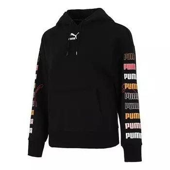 Свитер classics graphics hoodie 'black' Puma, черный