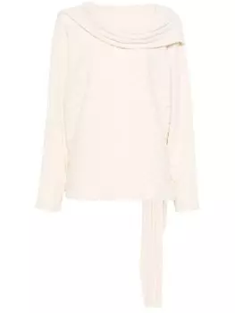 Свитер Claudie Pierlot со съемным шарфом, серый