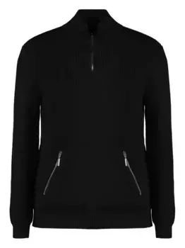 Свитер Cloud с воротником на молнии Moorer, черный