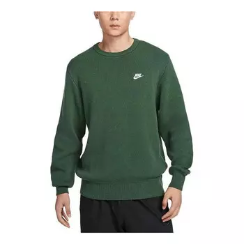 Свитер club sweatshirt 'green' Nike, зеленый