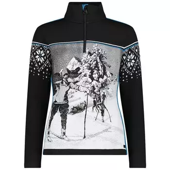 Свитер CMP 7H96303 Crew Neck, черный