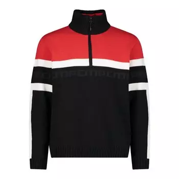 Свитер CMP Knitted 7H77263 Crew Neck, черный