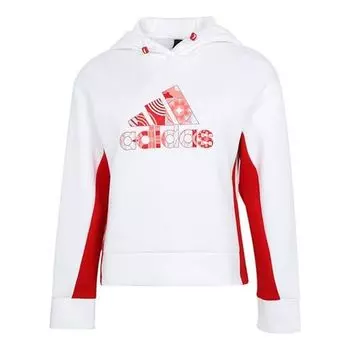 Свитер cny hood sweat limited casual sports breathable hoodie white Adidas, белый