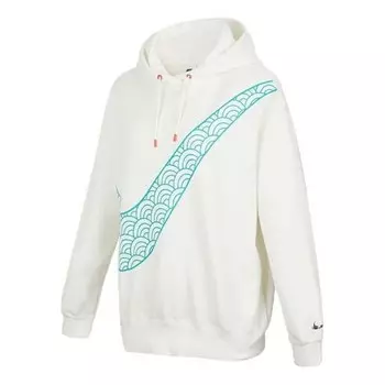 Свитер cny new year's edition hoodie fleece loose knit sports white Nike, белый