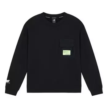 Свитер cny series 3d pocket sports round neck pullover black hoodie New Balance, черный