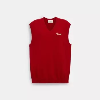 Свитер COACH Sweater Vest, красный