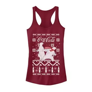 Свитер Coca-Cola Ugly для юниоров, майка с рисунком белого медведя Licensed Character