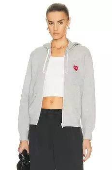 Свитер Comme des Garons Invader Hooded Sweatshirt, серый