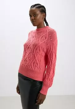 Свитер CON LAVORAZIONE A ROMBI Calliope, красный