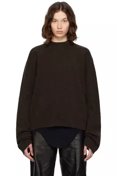 Свитер Concordians tommy ls Rick Owens, коричневый
