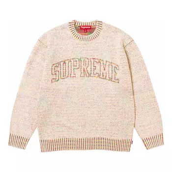 Свитер contrast arc sweater 'beige' Supreme, бежевый