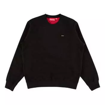 Свитер contrast crewneck 'black' Supreme, черный