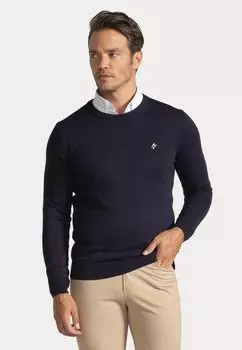 Свитер Contrast Inside Striped Jacey Quinn, цвет dark navy