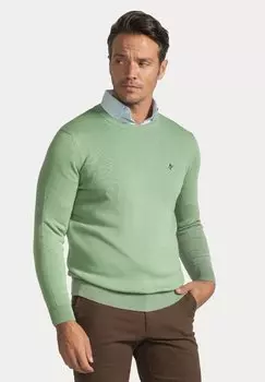 Свитер Contrast Inside Striped Jacey Quinn, цвет fair green