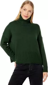 Свитер Corsica Stitch Mix Turtleneck Madewell, цвет Deep Forest