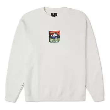 Свитер counter climate graphic crew sweatshirt 'white' Converse, белый