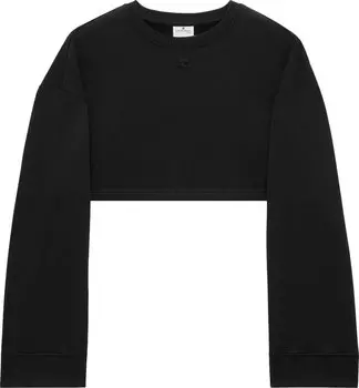 Свитер Courrges Cocoon Fleece Cropped 'Black', черный