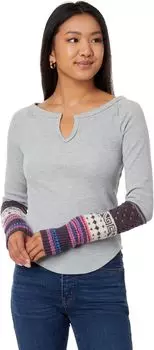 Свитер Cozy Craft Cuff Free People, цвет Heather Grey Combo