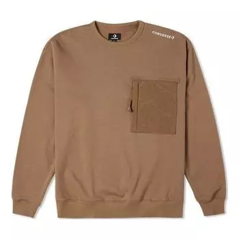 Свитер cozy utility crew 'brown' Converse, коричневый