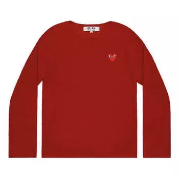 Свитер creneck sweater red emblem 'red' Comme Des Garcons Play, красный