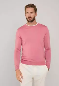 Свитер CREW Faonnable, лососево-розовый