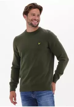 Свитер CREW NECK BLEND JUM Lyle & Scott, olijf