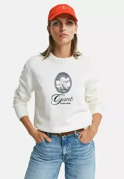 Свитер CREW NECK GANT, слоновая кость