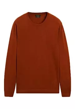 Свитер Crew Neck Massimo Dutti, цвет orange