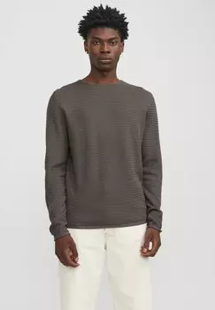 Свитер Crew Neck Noos Jack & Jones, цвет dark brown,
