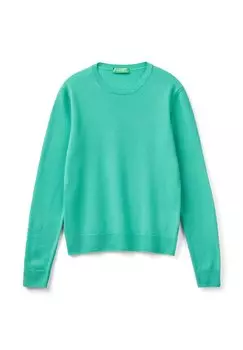 Свитер Crew Neck United Colors of Benetton, зеленый