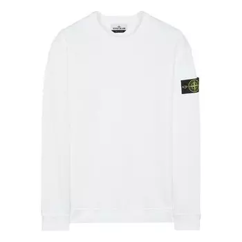 Свитер crewneck sweatshirt 'white' Stone Island, белый