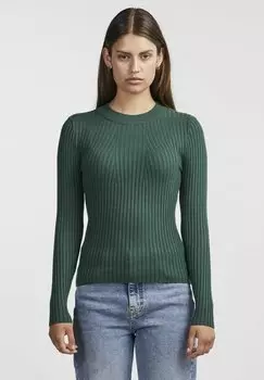 Свитер CRISTA Pieces, зеленый