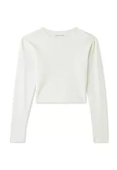 Свитер CROP TINTA Terranova, белый