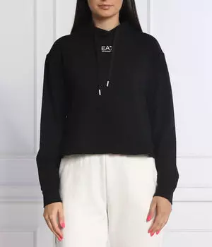 Свитер Cropped fit Ea7, черный