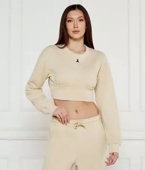 Свитер Cropped fit Patrizia Pepe, желтый