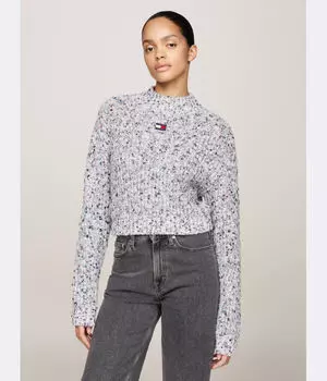 Свитер Cropped fit Tommy Jeans, мультиколор
