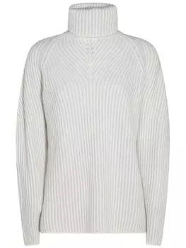 Свитер Cruciani в рубчик, белый