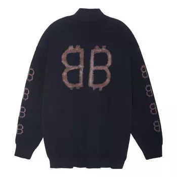 Свитер crypto sweater medium fit 'black' Balenciaga, черный