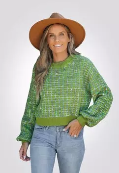 Свитер Cupshe, зеленый