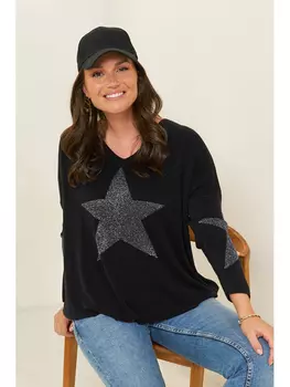 Свитер Curvy Lady, черный