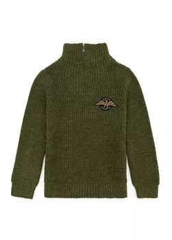 Свитер цвета хаки для мальчика U.S. Polo Assn., хаки