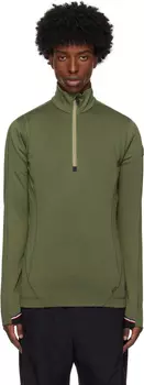 Свитер цвета хаки Maglia Lupetto Moncler Grenoble