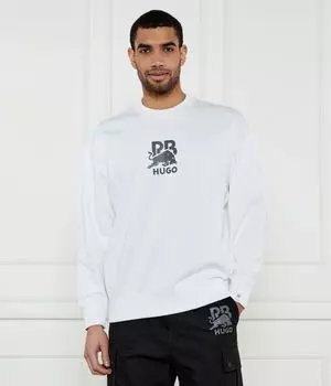 Свитер dahrain_rb Oversize fit Hugo, белый