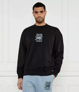 Свитер dahrain_rb Oversize fit Hugo, черный