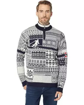 Свитер Dale of Norway OL History Sweater, цвет Navy/Off-White/Raspberry